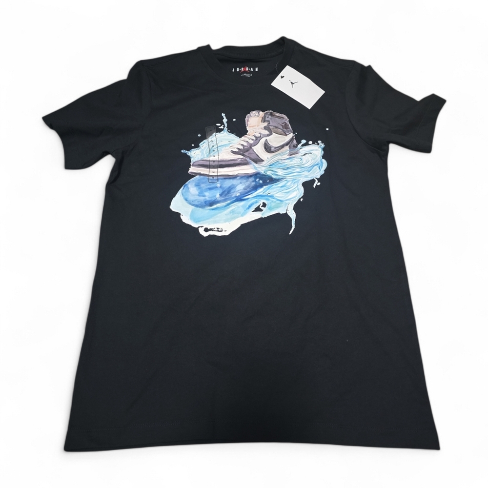 Jordan Black Tee with Sneaker Graphic